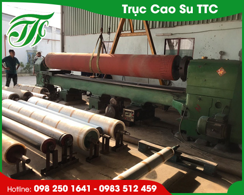 Trục cao su ngành xeo giấy